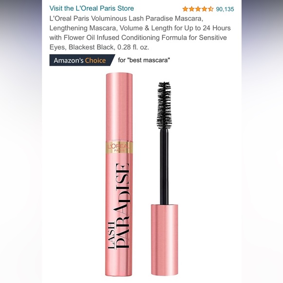 lot of 3 Voluminous Lash Paradise L’Oreal Paris Blackest Black mascara lot - Picture 5 of 5